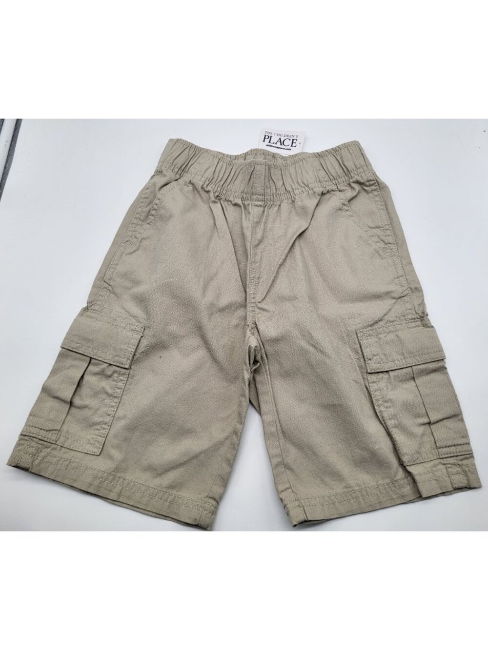 The Children's Place Boy's SZ 6 Khaki Pull On Cargo Shorts NWT